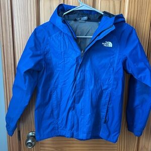 The North Face Boys Rain Hooded Jacket Blue